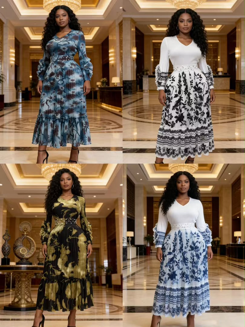 Botanical Bloom Midi Dress